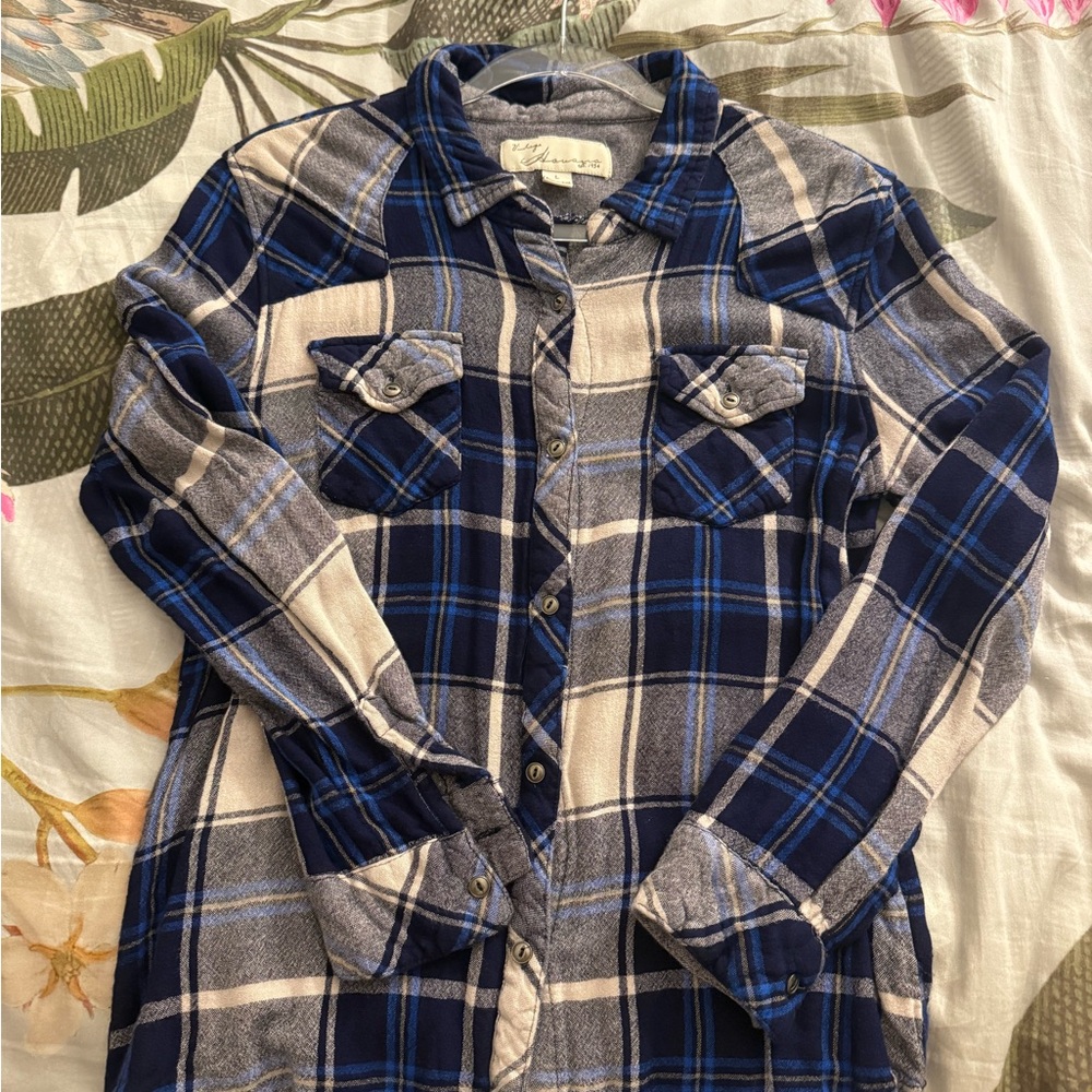 Vintage Havana Blue Plaid with unique back